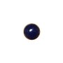 Metalen knoopje parelkleur blauw 10mm