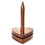 Houten draaischijf, garen dispenser hart donker