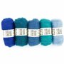 Viltwol - Bhedawol assortiment - Aqua tinten
