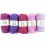 Viltwol - Bhedawol assortiment - Paars tinten
