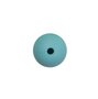 Siliconen kraal 12mm licht turquoise blauw