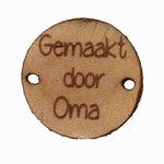 Leerlabel gemaakt door oma