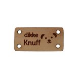 Leren label 3x1,5 cm Dikke knuff beertje_