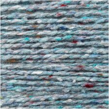 Fashion Modern Tweed Aran Licht turquoise 007