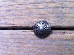 Metalen knoopje met print 2,5cm