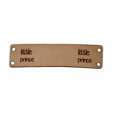 Leren label 6x1,5 cm Little prince