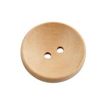 Houten knoop blanc 2,5 cm
