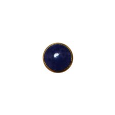 Metalen knoopje parelkleur blauw 10mm