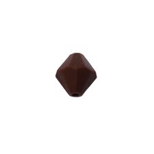 Siliconen kraal diamantvorm 15mm bruin