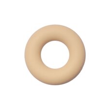 Siliconen donut 4,5 cm creme/sand