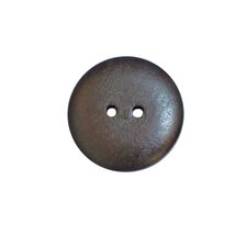 Houten knoop donkerbruin 2,5cm