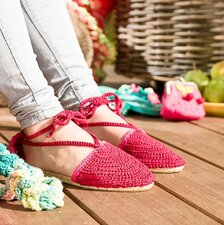 Patroon gehaakte espadrilles met bandjes Haken&sfe