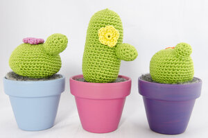 Patroon gehaakte cactusjes