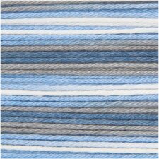 Cotton Soft Print Rico blauw/petroleum 033