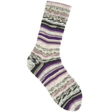 Socks Fair Isle Neon 4-draads Berries 001