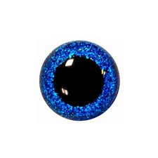 Veiligheidsoogjes glitter blauw
