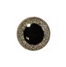 Veiligheidsoogjes glitter zilver