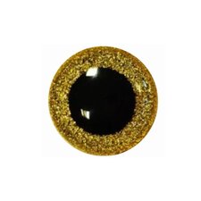 Veiligheidsoogjes glitter goud