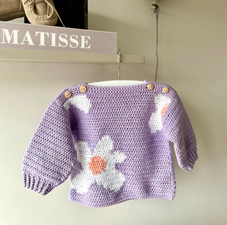 Haakpakket babytruitje Fleur