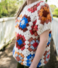 Haakpatroon Granny Square Spencer
