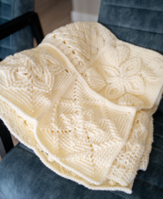 Haakpatroon deken Amore Basic Flowers en Relief