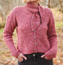 Breipakket vest met strik Fashion Cotton Alpaca Fun Neps 