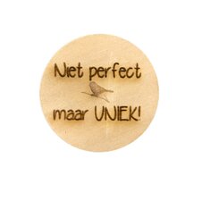 Houten knoop 2.5cm Niet perfect maar UNIEK