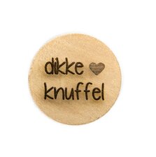 Houten knoop 2.5cm Dikke knuffel