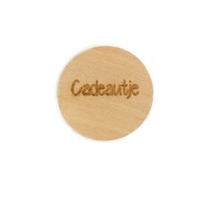 Houten knoop 2cm Cadeautje