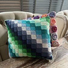 Workshop Softfun kussen Entrelac haken