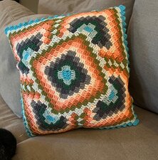 Workshop Softfun kussen Bargello haken