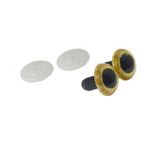 Veiligheidsoogjes glitter goud