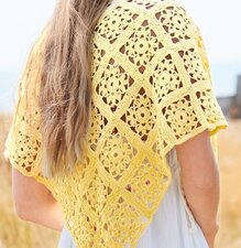 Haakpakket omslagdoek Degrade Lucky 8 