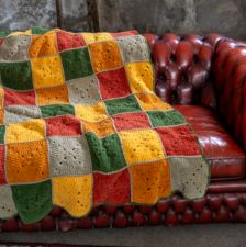 Workshop chenille granny deken