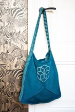 Haakpakket tas vierkant tunisch ster zeshoek