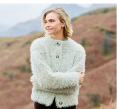 Breipakket vest Painted Power met Fur zonder Flockchen
