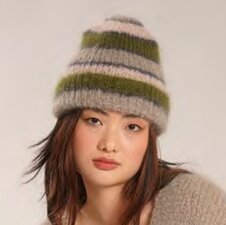Breipakket muts Mohair Merino