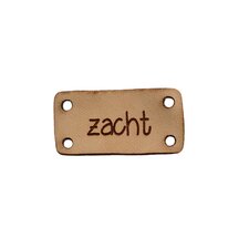 Leren label 3x1,5 cm Zacht