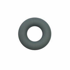 Siliconen donut 4,5 cm grijs