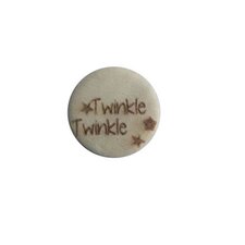 Houten knoop 15mm Twinkle twinkle