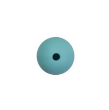 Siliconen kraal 12mm licht turquoise blauw