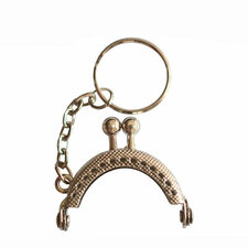 Sleutelhanger portemonneetje zilver 4cm