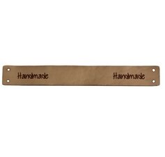 Leren label Handmade 15x2 cm 