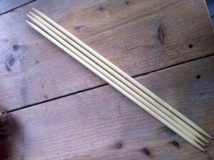 Bamboe breinaalden zonder knop 7-9 mm