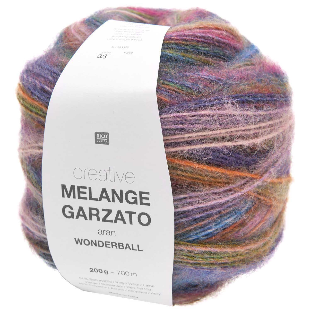 Creative Melange Garzato Aran Wonderball Paars Zuurstokroze 003